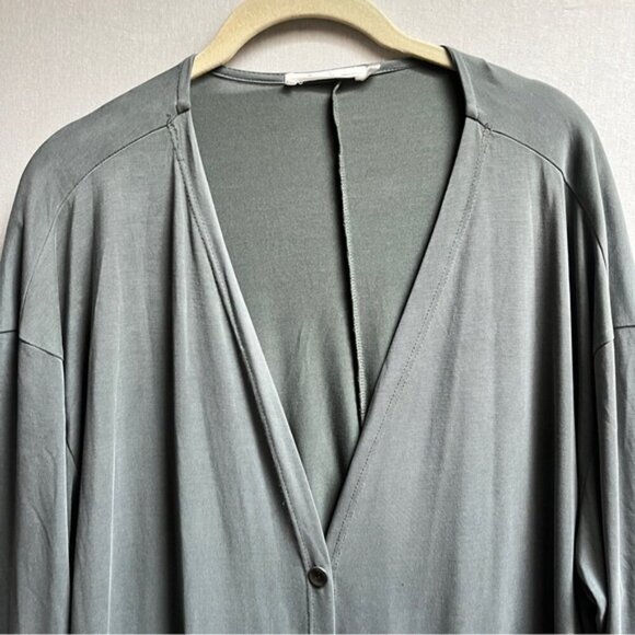 Beau Jours lager loose drapey button cardigan Sz XL - Picture 3 of 12